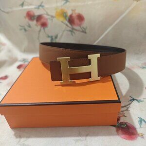 Hermès H Logo Unisex Belt